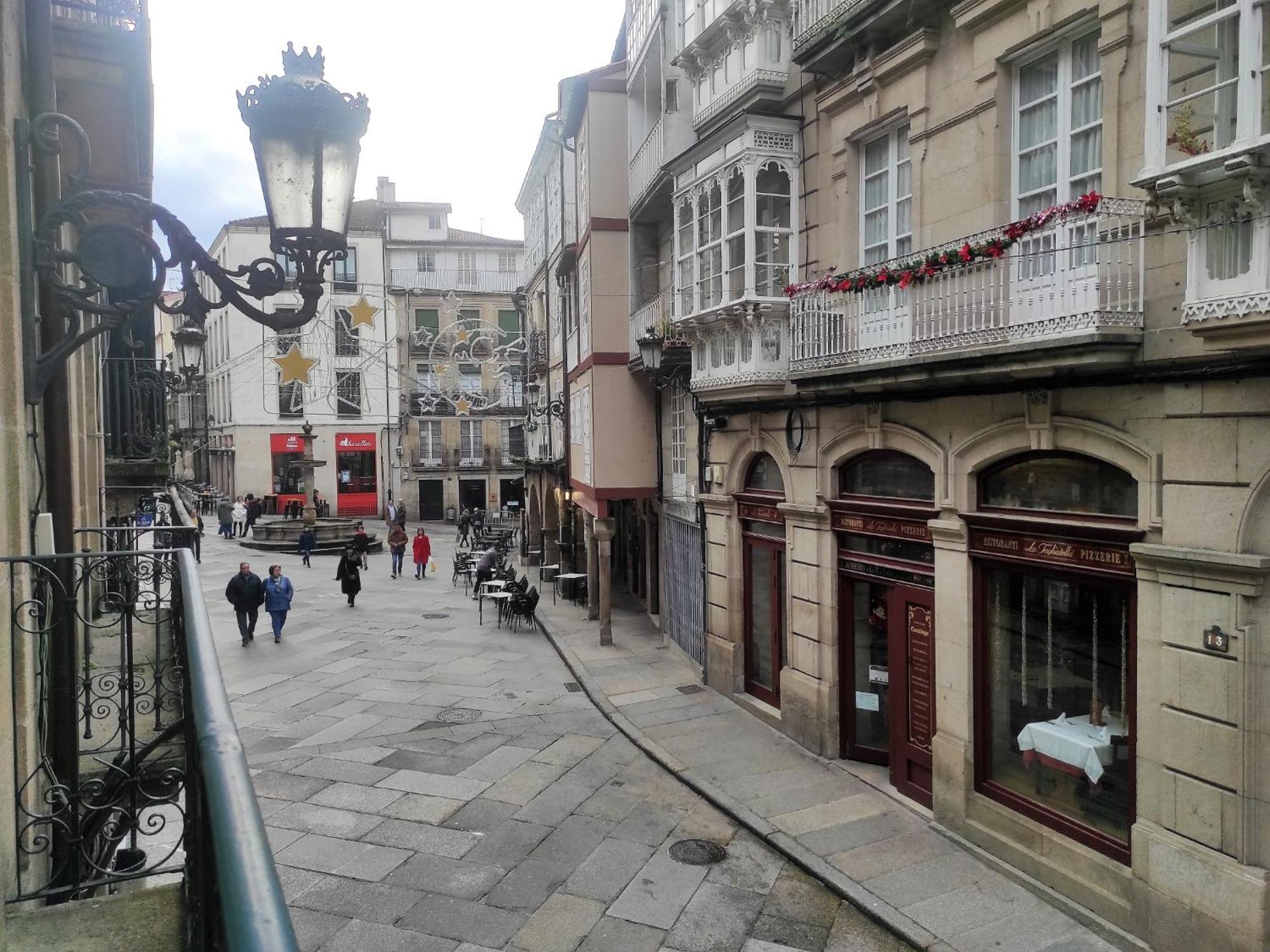 1A. Disfruta De Su Balcon Sobre El Casco Viejo. Appartement Ourense Buitenkant foto